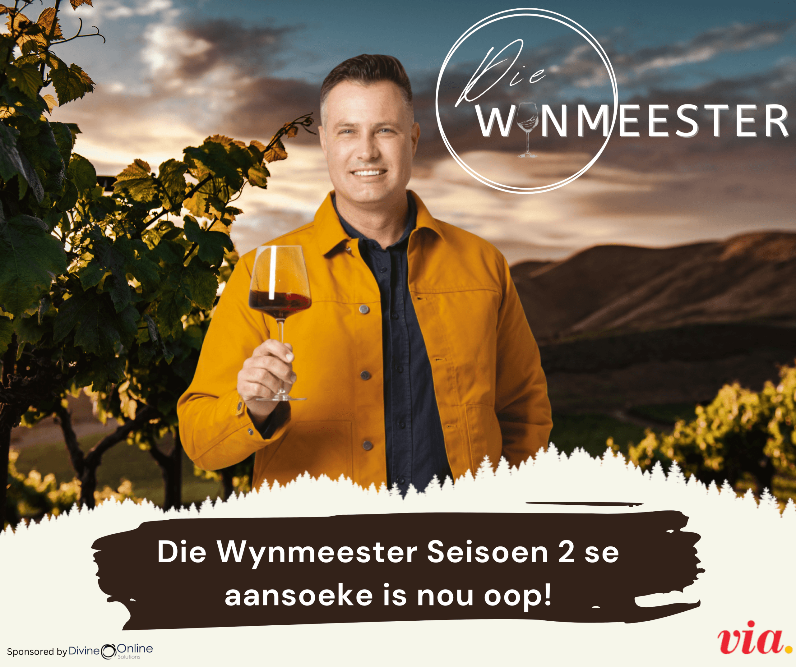 Man holding wine glass with, 